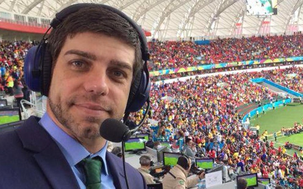 O ex-jogador Juninho Pernambucano comenta jogo da França na Copa do Mundo pela Globo - Reprodução/Instagram