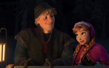 Anna e Kristoff em cena de Frozen; personagens farão parte de nova temporada de OUT - REPRODUÇÃO