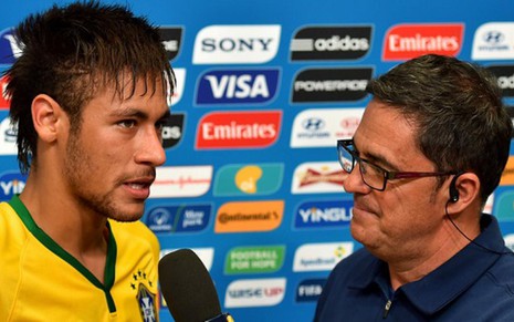 O repórter Fernando Fernandes, que está em lista da Record quer, entrevista Neymar na Copa - Divulgação/Fifa