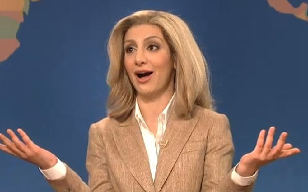 Conhecida por parodiar a jornalista Ariana Huffington, Nasdim Pedrad não está na 40ª temporada de SNL - Divulgação