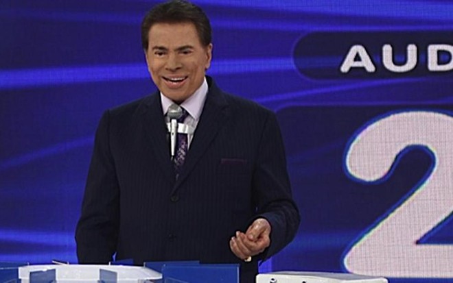 O apresentador Silvio Santos em seu auditório: SBT retomou a vice-liderança em SP na média das 24 horas - Roberto Nemanis/SBT