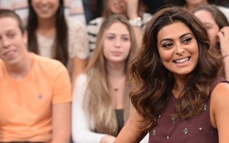 Juliana Paes participa do programa Altas Horas, da Rede Globo, em abril deste ano - Zé Paulo Cardeal/TV Globo