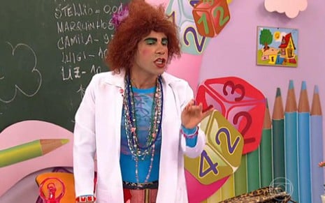 O ator Rodrigo Sant'anna interpreta Valéria no Zorra Total; humorístico da Globo será reformulado - Reprodução/TV Globo
