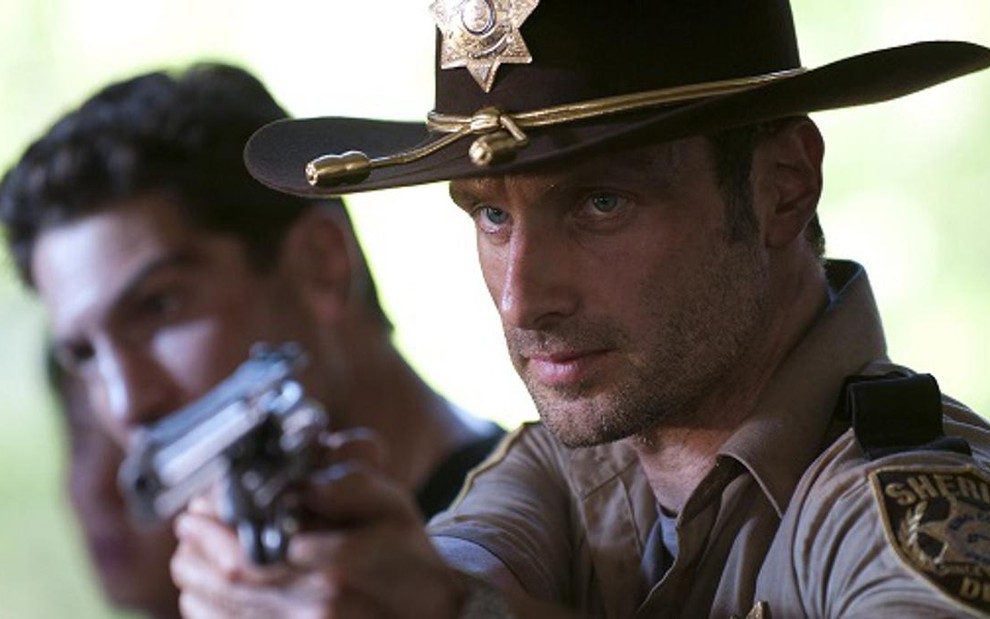 Andrew Lincoln (Rick Grimes) em cena de The Walking Dead; série chega à Netflix - Divulgação/Netflix