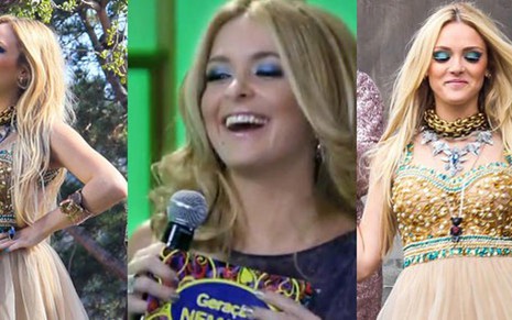 Em Geração Brasil, Megan (Isabelle Drummond) e Pamela (Cláudia Abreu) já desfilaram de sombra azul - Divulgação/TV Globo