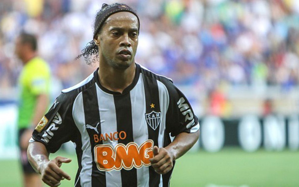 O jogador de futebol Ronaldinho Gaúcho quando defendia a camisa do Atlético-MG - Bruno Cantini/Site Atlético-MG