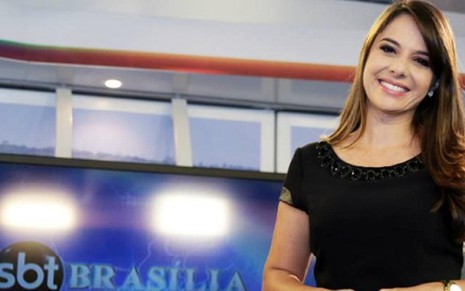 Williane Rodrigues, apresentadora do SBT Brasília, que ficou revoltada e xingou adolescente no ar - Divulgação/SBT