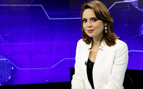 Rachel Sheherazade na bancada do SBT Brasil; jornalista se afasta de telejornal - Divulgação/SBT