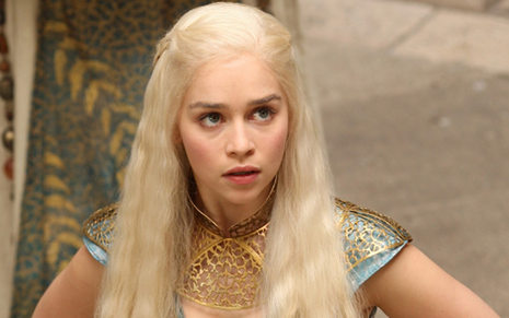 A atriz Emilia Clarke interpreta Daenerys Targaryen na série Game of Thrones - Divulgação/HBO
