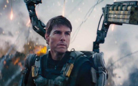 Tom Cruise em cena do filme No Limite do Amanhã; astro de Hollywood põe à venda casa 'antialienígena' - Divulgação