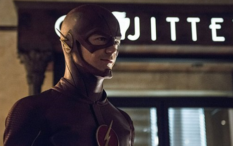 O ator Grant Gustin no papel do herói Flash em cena do quinto episódio da temporada de estreia da série  - Divulgação/The CW