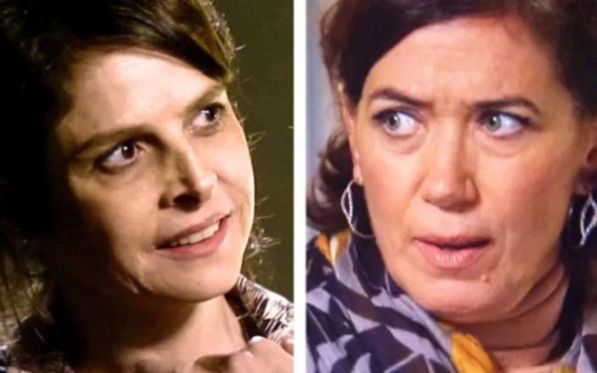 Drica Moraes e Lilia Cabral em Império; as personagens das duas atrizes sairão no tapa em novo barraco - Reprodução/TV Globo/Montagem