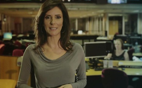 A jornalista Monalisa Perrone em chamada do Hora Um da Notícia, novo telejornal da Globo - Reprodução/TV Globo