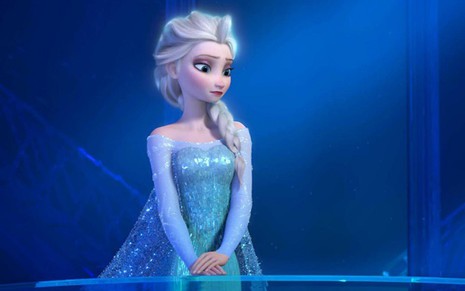 Rainha Elsa, protagonista da animação Frozen, que ficou em primeiro lugar na TV paga em 8 de novembro - Divulgação