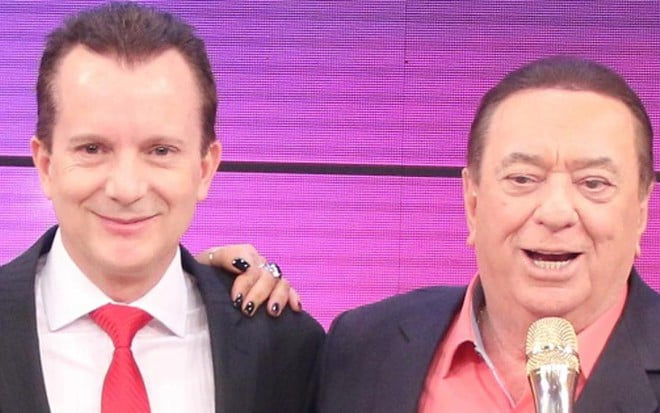 Celso Russomanno, da Record, participa do Programa Raul Gil, do SBT, que derrotou a Record (5,8 a 5,5) - Rodrigo Belentani/SBT