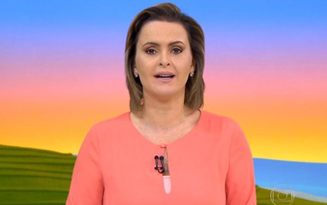 A jornalista Ana Paula Campos apresenta o último Globo Rural da grade diária da Globo, na sexta (28) - Reprodução/TV Globo