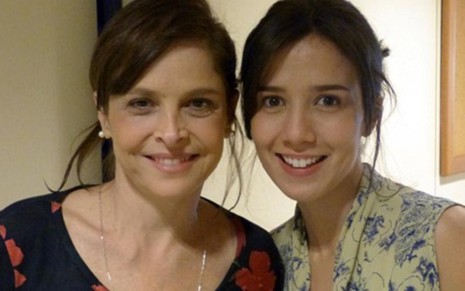 Drica Moraes e Marjorie Estiano posam juntas no início das gravações de Império, novela das nove da Globo - Reprodução/GShow