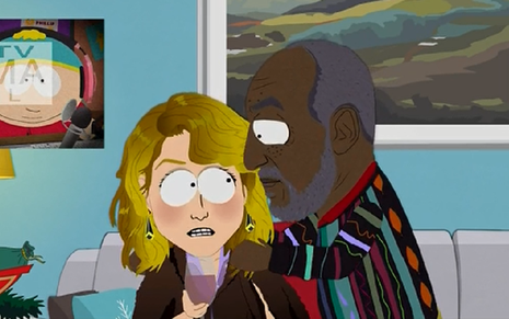 Taylor Swift e Bill Cosby em South Park; cena satiriza acusações de estupro contra o comediante - Reprodução/Comedy Central