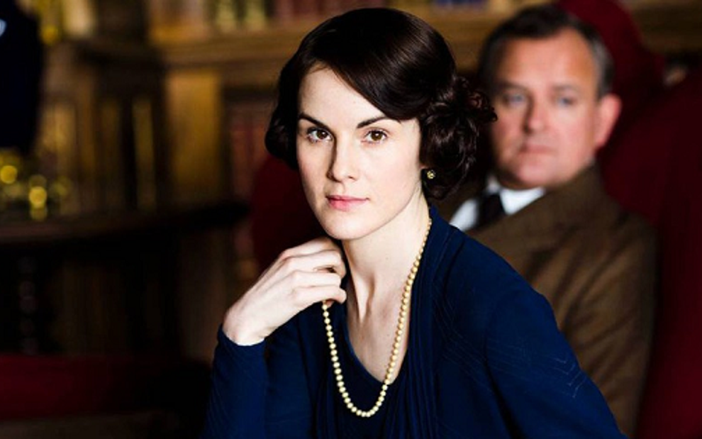 A atriz Michelle Dockery, a lady Mary Crawley, na quinta temporada de Downton Abbey - Divulgação/ITV