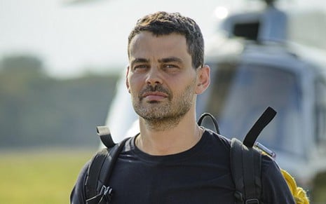 O ator Carmo Dalla Vecchia na pele do vilão Maurílio em cena da novela Império, da Globo - ALEX CARVALHO/TV GLOBO