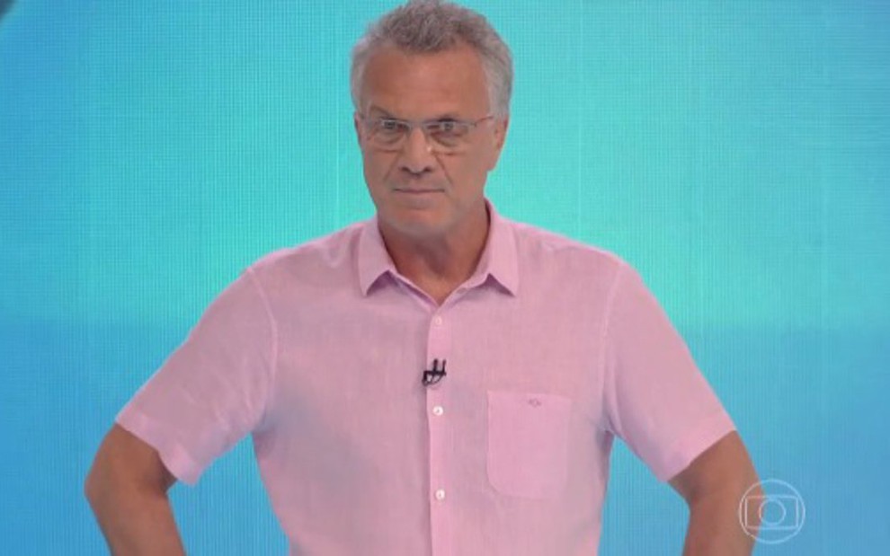 O apresentador Pedro Bial durante a edição de Big Brother Brasil de quarta-feira, 28 - Reprodução/TV Globo