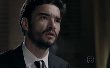 Caio Blat na pele de José Pedro na novela Império, da Globo; personagem se rebela contra o pai - Reprodução/TV Globo