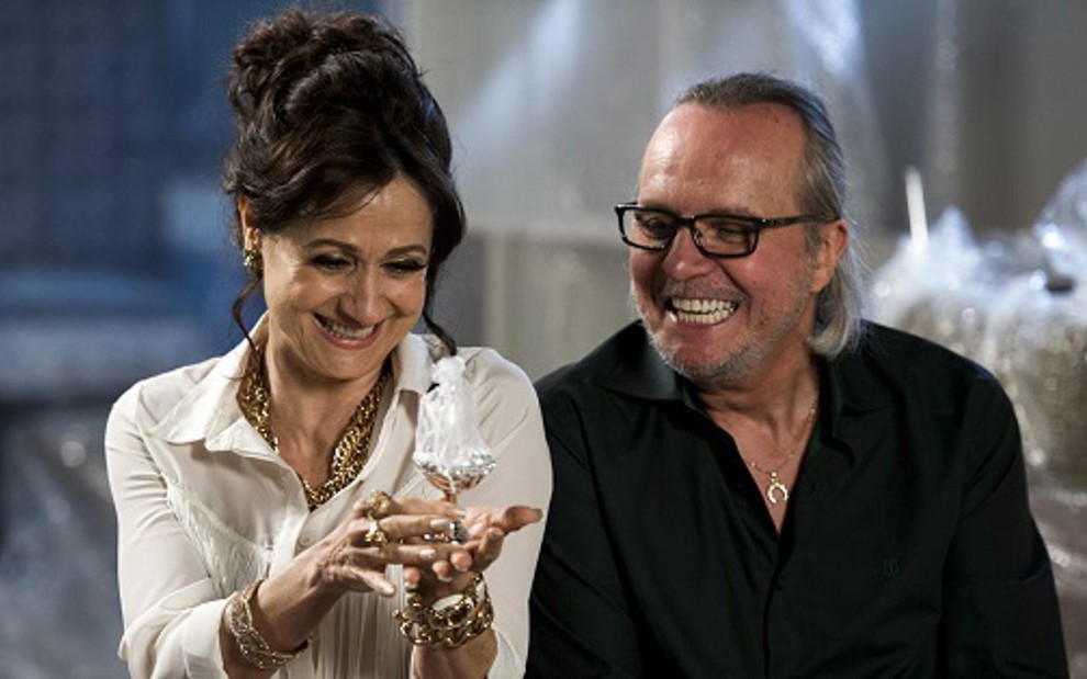 Zezé Polessa e Tato Gabus Mendes interpretam casal politicamente incorreto em Império, novela da Globo - Estevam Avellar/TV Globo