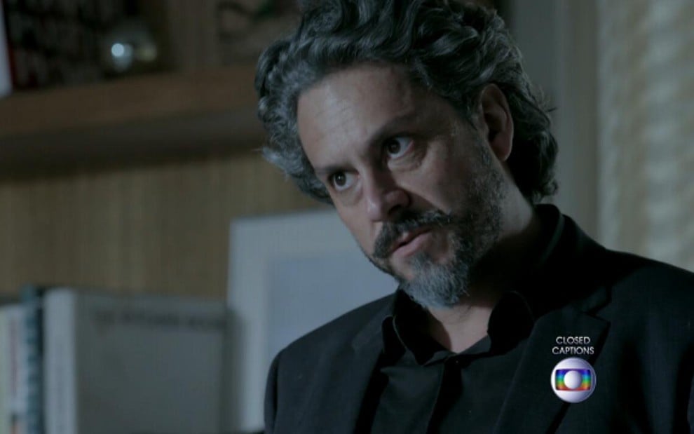 Alexandre Nero (José Alfredo) em cena de Império, da Globo; comendador terá surto - Reprodução/TV Globo