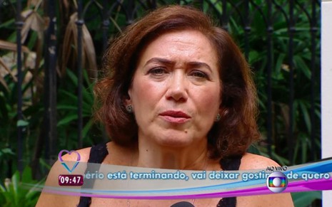 Lilia Cabral, que interpreta Maria Marta em Império, durante entrevista ao Mais Você - Reprodução/TV Globo