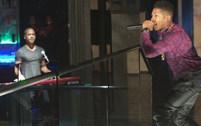 Os atores Jussie Smollet e Bryshere Gray cantam música no segundo episódio de Empire - Divulgação/Fox