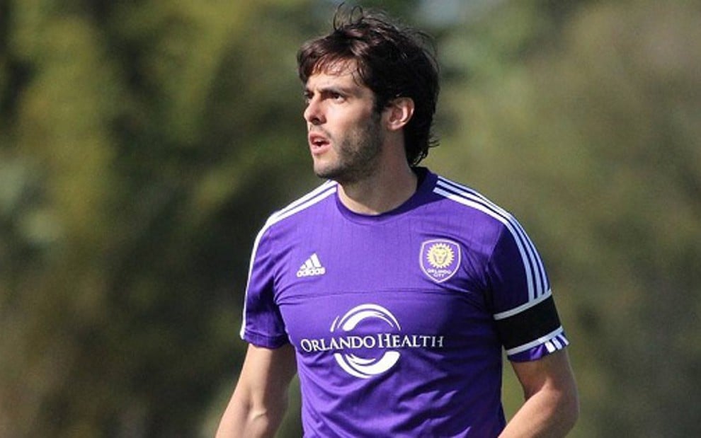 O jogador brasileiro Kaká em treino com a camisa do Orlando City, time estreante na MLS - Divulgação/MLS