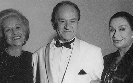 Nair Bello, Ronald Golias e Renata Fronzi, estrelas do humorístico Bronco, cancelado pela Band em 1990 - Reprodução