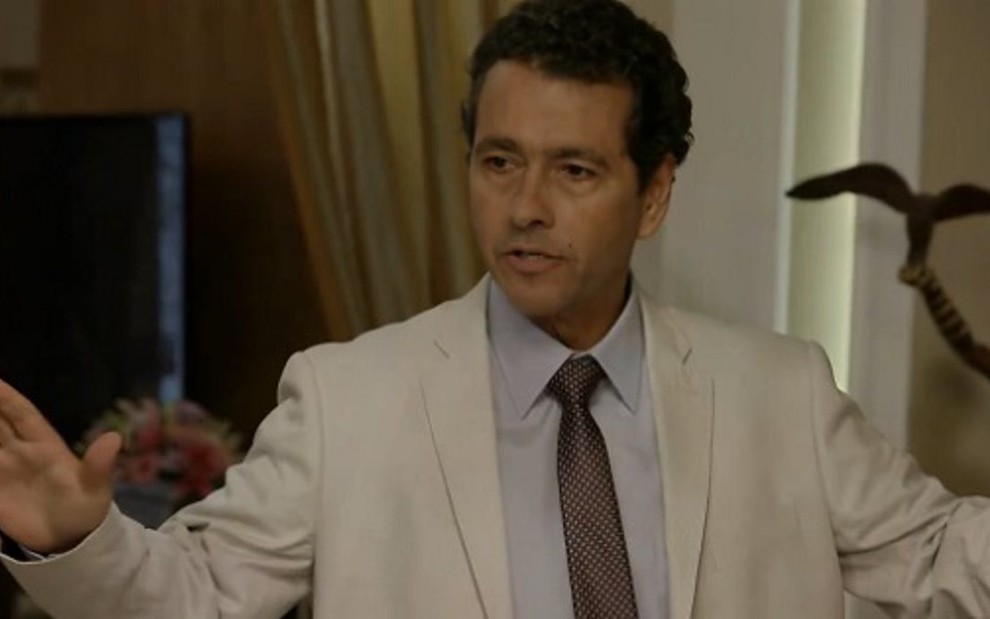 Marcos Palmeira em cena de Babilônia; novela da Globo registrou maior audiência em duas semanas - Reprodução/TV Globo