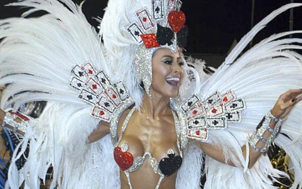 Sabrina Sato no desfile da escola de samba Gaviões da Fiel, no Carnaval de São Paulo deste ano - Léo Franco/AgNews