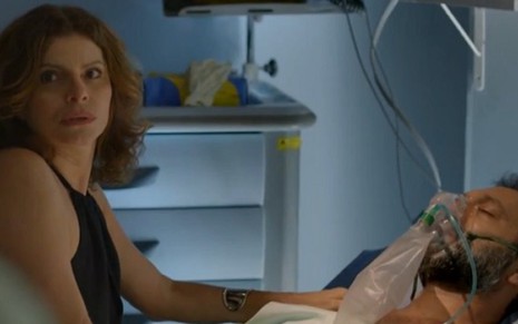 Débora Bloch e Domingos Montagner em cena de Sete Vidas; novela das seis bateu recorde ontem (7) - Reprodução/TV Globo