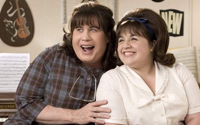 John Travolta e Nikki Blonsky em Hairspray (2007), filme que será exibido pelo canal pago TNT - Fotos Divulgação