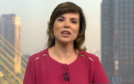 Gloria Vanique em participação no Bom Dia Brasil; jornalista teve sinusite e pneumonia - Reprodução/TV Globo