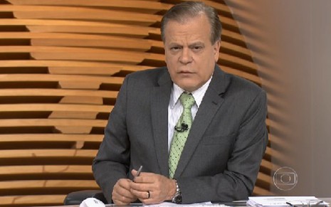 Chico Pinheiro, apresentador do Bom Dia Brasil, no telejornal da última sexta (22), que bateu recorde - 