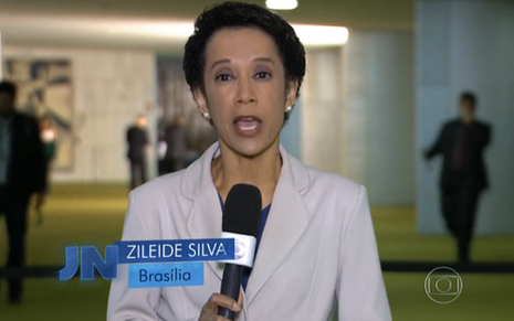 A repórter Zileide Silva informa mudanças no sistema eleitoral do Brasil no Jornal Nacional de quinta (28) - Reprodução/TV Globo