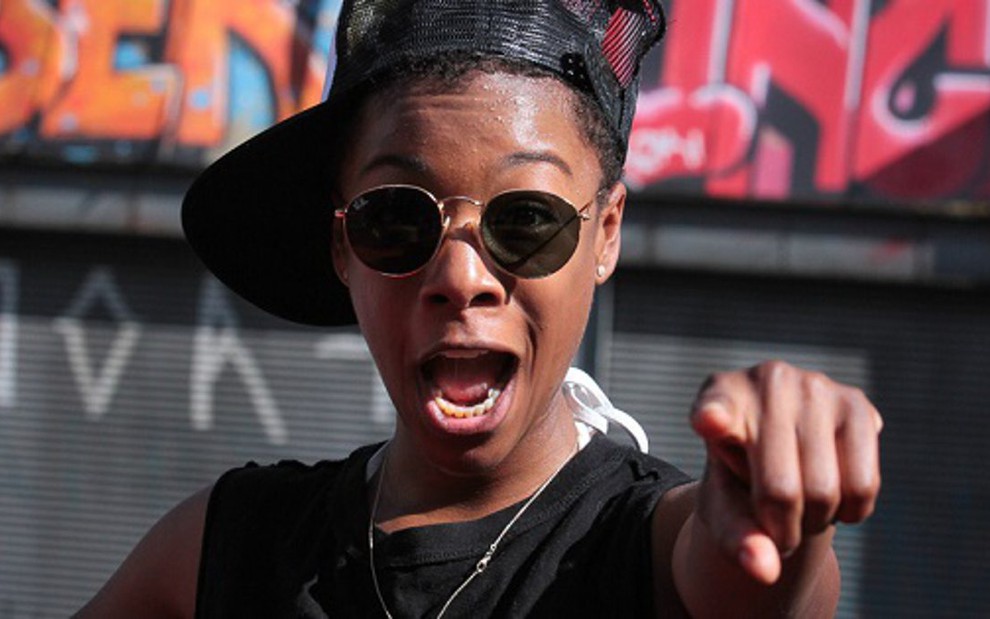 Samira Wiley, intérprete de Poussey em Orange is The New Black, na Parada Gay de São Paulo - Fotos: Raphael Castello/AgNews