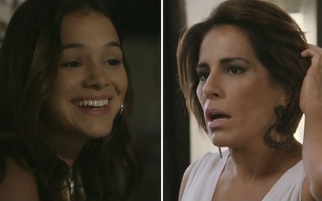 Bruna Marquezine e Glória Pires, protagonistas de I Love Paraisópolis e Babilônia, respectivamente - Fotos: Reprodução/TV Globo