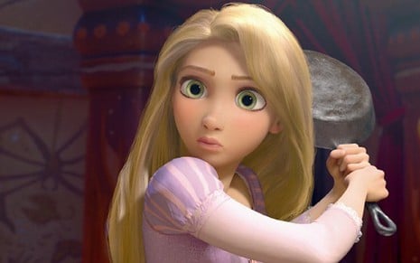 Rapunzel, protagonista da animação Enrolados (2010), que irá ao ar neste fim de semana no canal TNT - Fotos Divulgação Disney/Pixar