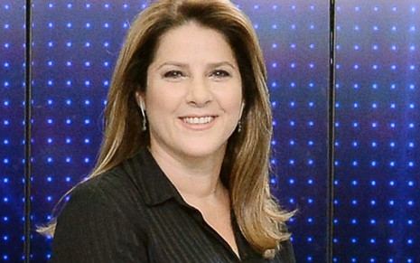 A jornalista Christiane Pelajo no Jornal da Globo de 3 de setembro de 2014; ela está afastada após acidente - Zé Paulo Cardeal/TV Globo