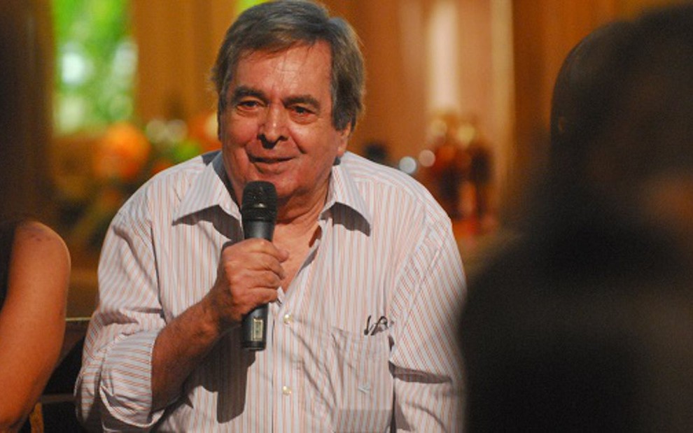 O autor Benedito Ruy Barbosa no lançamento de Paraíso, novela das seis da Globo, em 2009 - JOÃO MIGUEL JÚNIOR/TV GLOBO