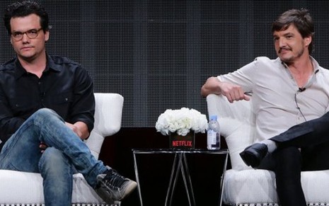 Os atores Wagner Moura e Pedro Pascal falam sobre a série Narcos, da Netflix, em seminário da TCA - Divulgação/Netflix