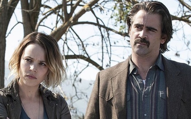 Os atores Rachel McAdams e Colin Farrell em cena da segunda temporada de True Detective  - Divulgação/HBO