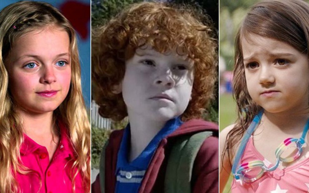 Kylie Rogers, Kyle Harrison e Abby Fortson interpretam crianças assassinas em The Whispers - Montagem/Divulgação/ABC
