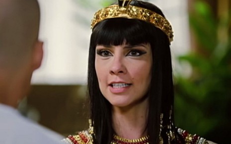 Camila Rodrigues em cena de Os Dez Mandamentos, novela da Record na qual interpreta Nefertari - Reprodução/Record