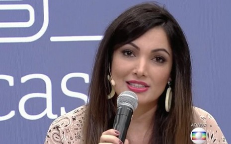 A jornalista Patricia Poeta no É de Casa do último sábado (15); atração cresceu 0,3 ponto no Ibope - Reprodução/TV Globo