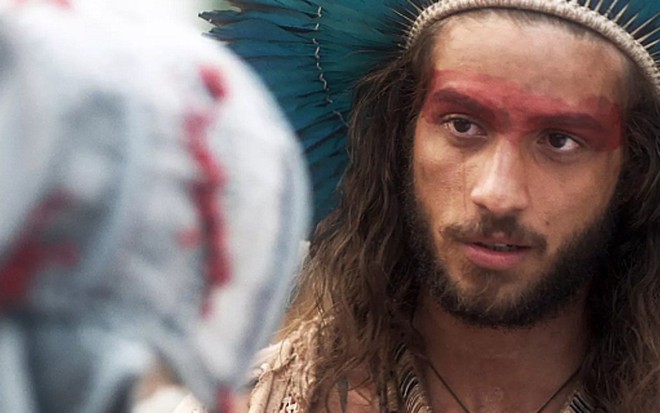 Chay Suede (Joaquim) em cena de Novo Mundo; ator sofrerá com mentira da amada - Reprodução/TV Globo